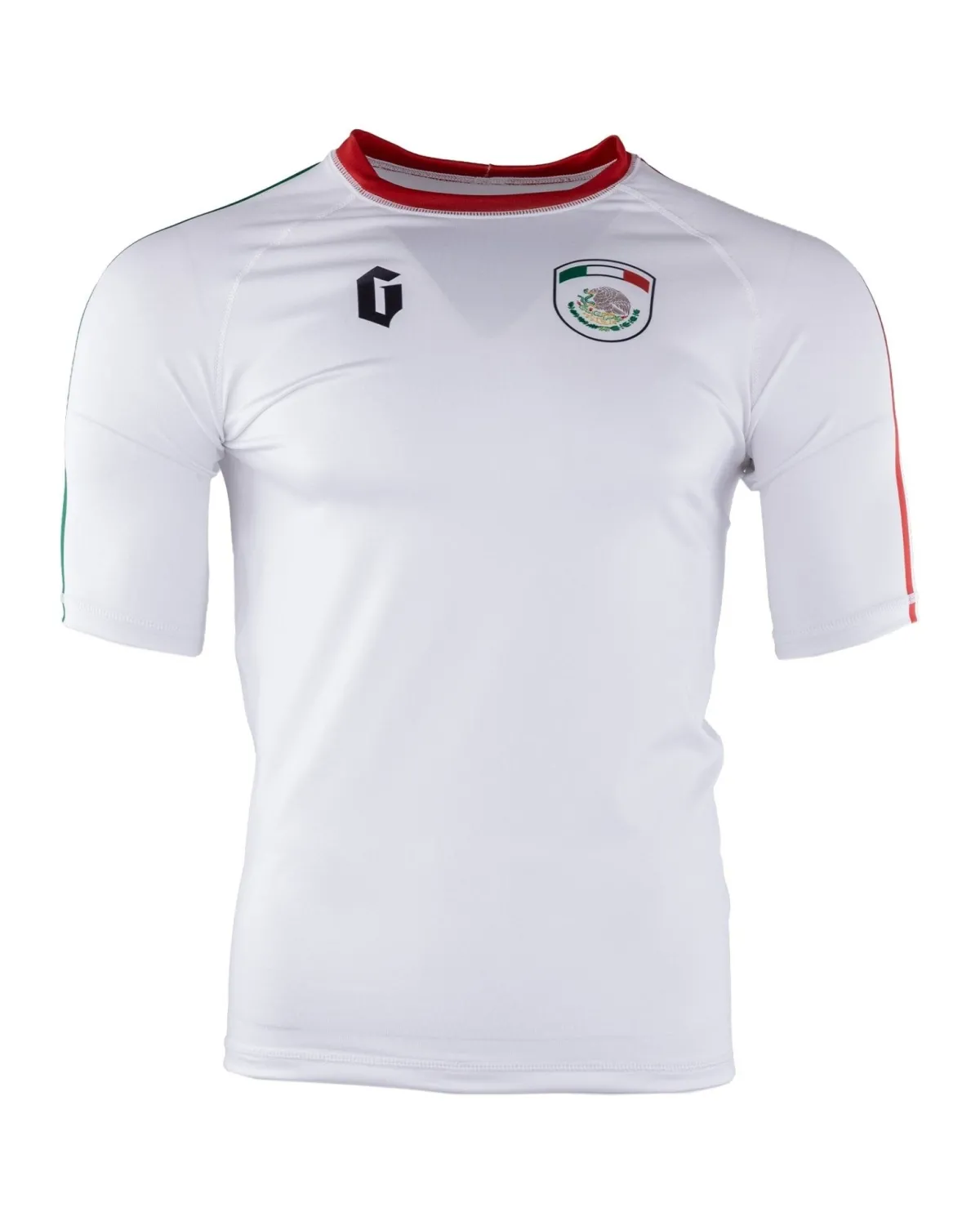 New Gameness Mexico Short Sleeve Rash Guard White