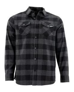 Outlet Gameness Roll Call Men's Flannel Shirt Black/Grey