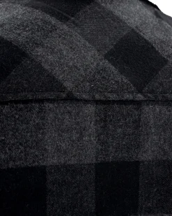 Outlet Gameness Roll Call Men's Flannel Shirt Black/Grey