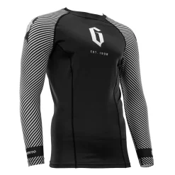 Clearance Gameness Spirit Animal Long Sleeve Rash Guard Black/White