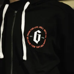 Outlet Gameness Topography Zip Up Hoodie Black
