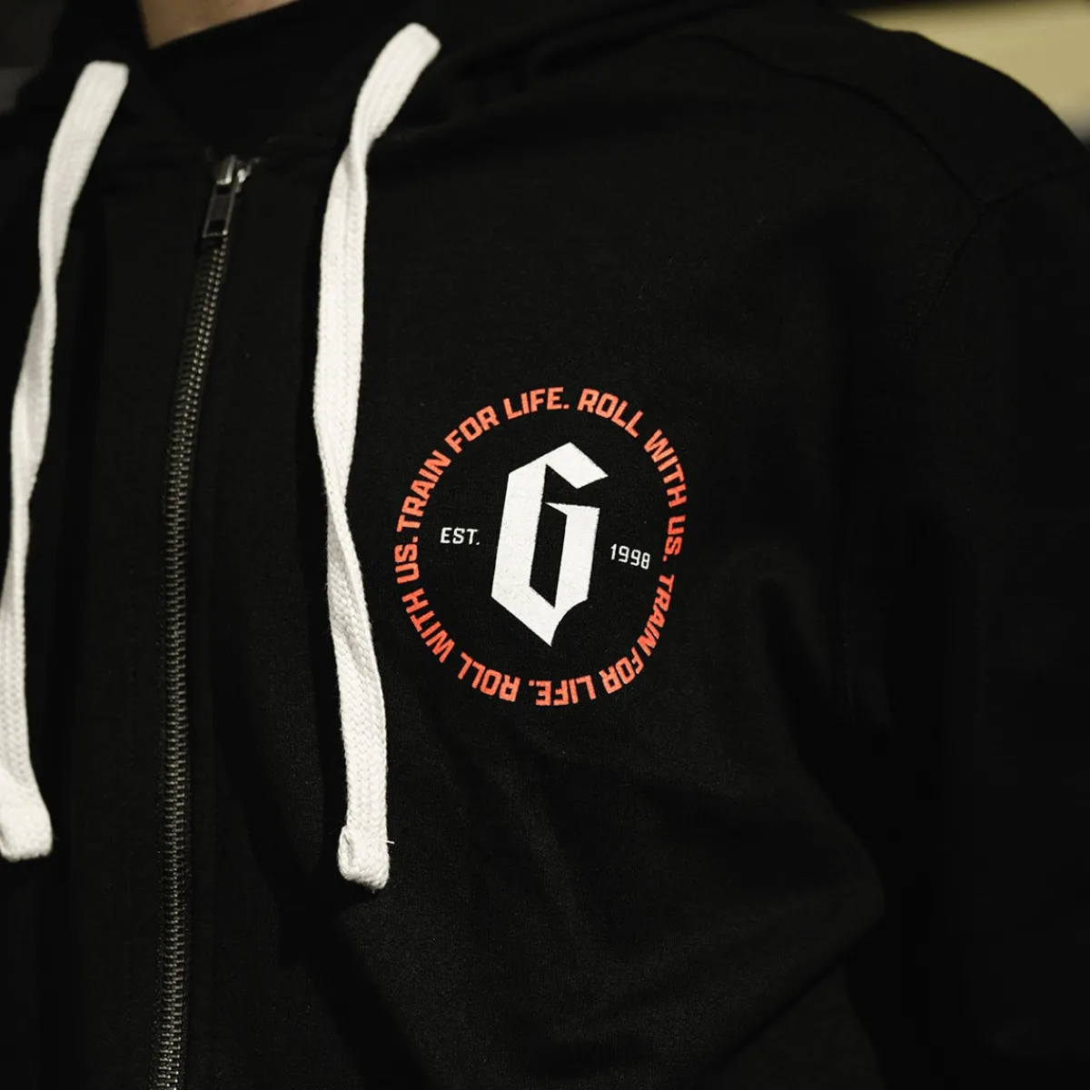 Outlet Gameness Topography Zip Up Hoodie Black