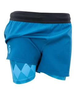 New Gameness Women's Eco Lined Grappling Short Turquoise