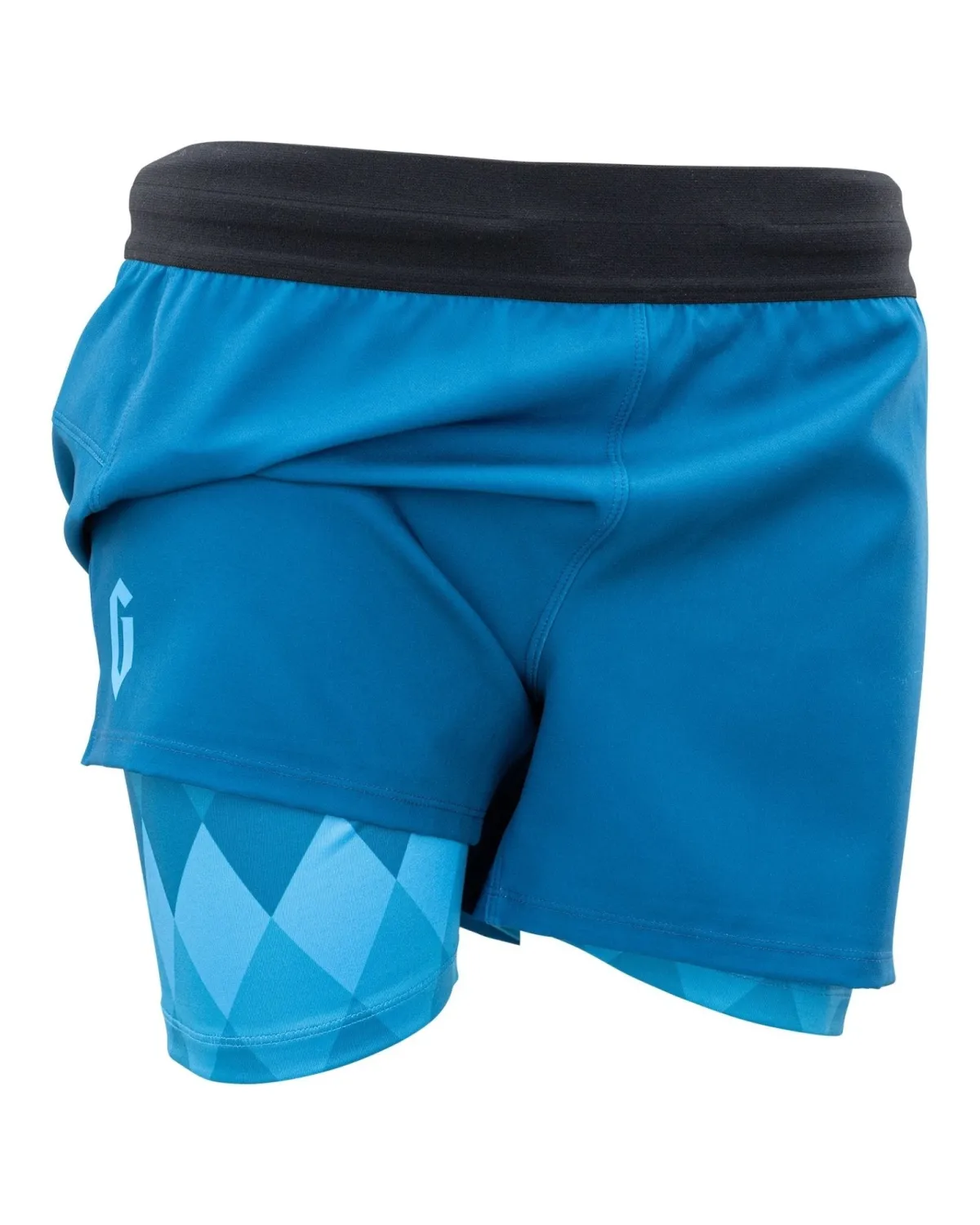 New Gameness Women's Eco Lined Grappling Short Turquoise
