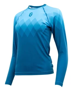 Hot Gameness Women's Eco Long Sleeve Rash Guard Turquoise