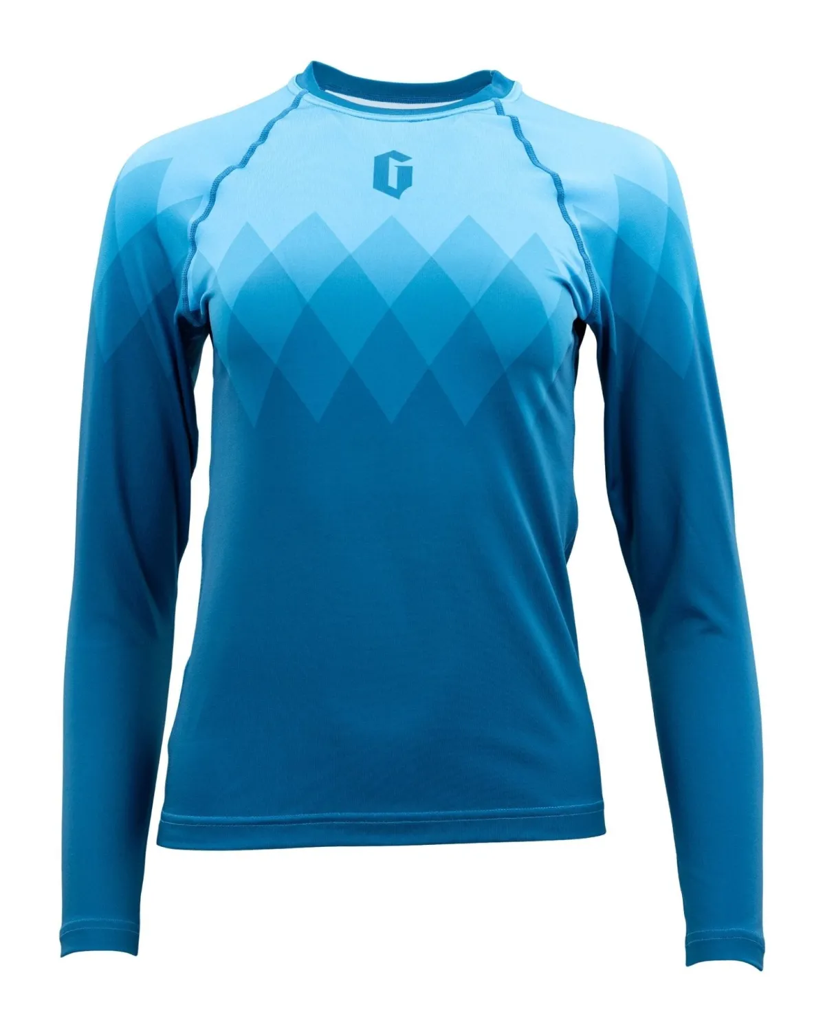 Hot Gameness Women's Eco Long Sleeve Rash Guard Turquoise