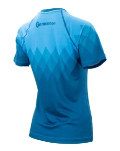 Clearance Gameness Women's Eco Short Sleeve Rash Guard Turquoise