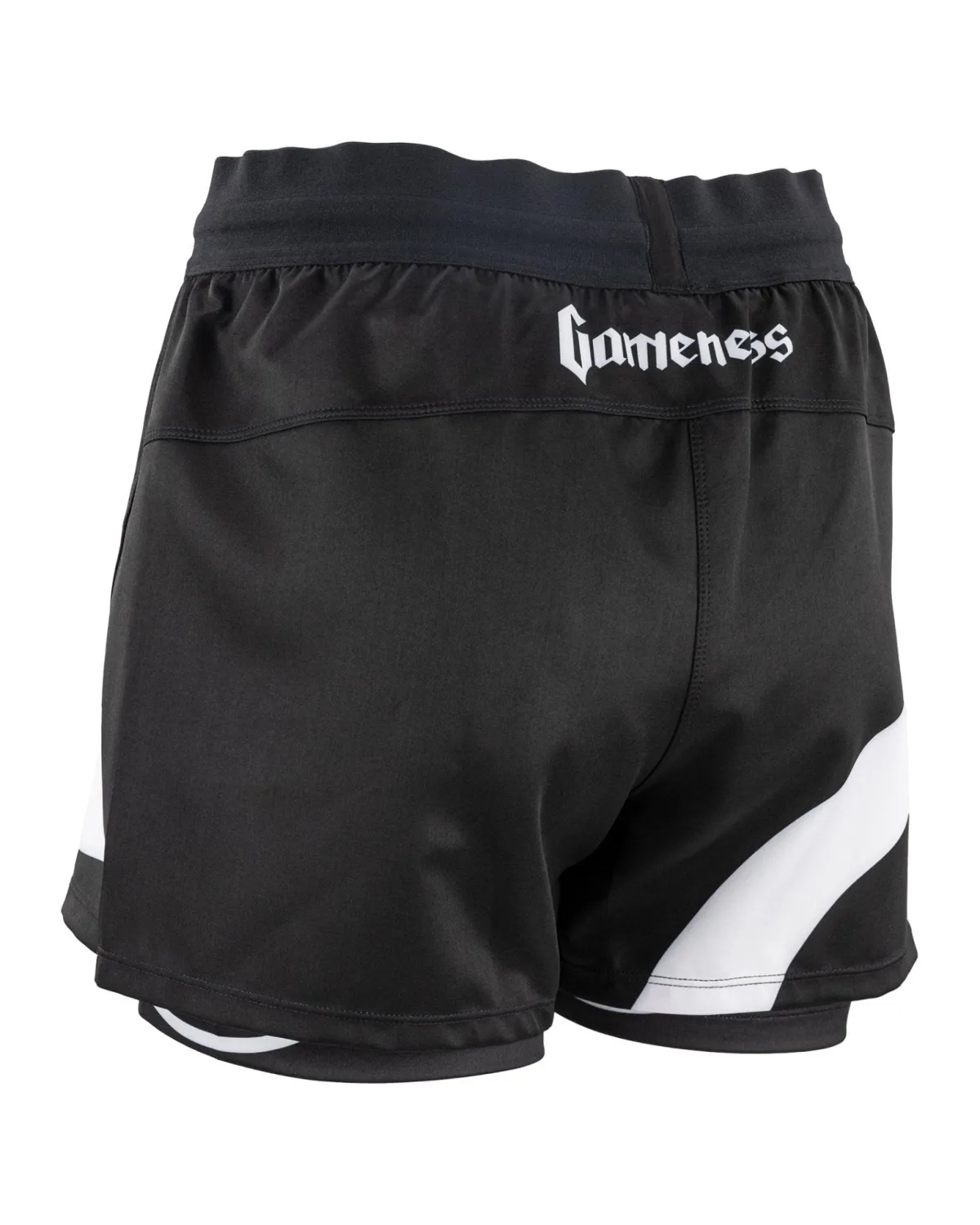 Clearance Century Martial Arts Gameness Women's Lined Pro Grappling Short - Flow Black
