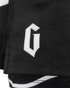 Clearance Century Martial Arts Gameness Women's Lined Pro Grappling Short - Flow Black
