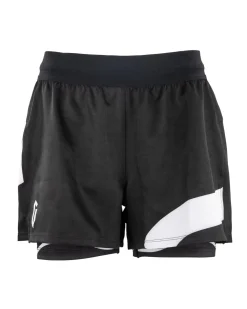 Clearance Century Martial Arts Gameness Women's Lined Pro Grappling Short - Flow Black