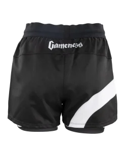 Clearance Century Martial Arts Gameness Women's Lined Pro Grappling Short - Flow Black