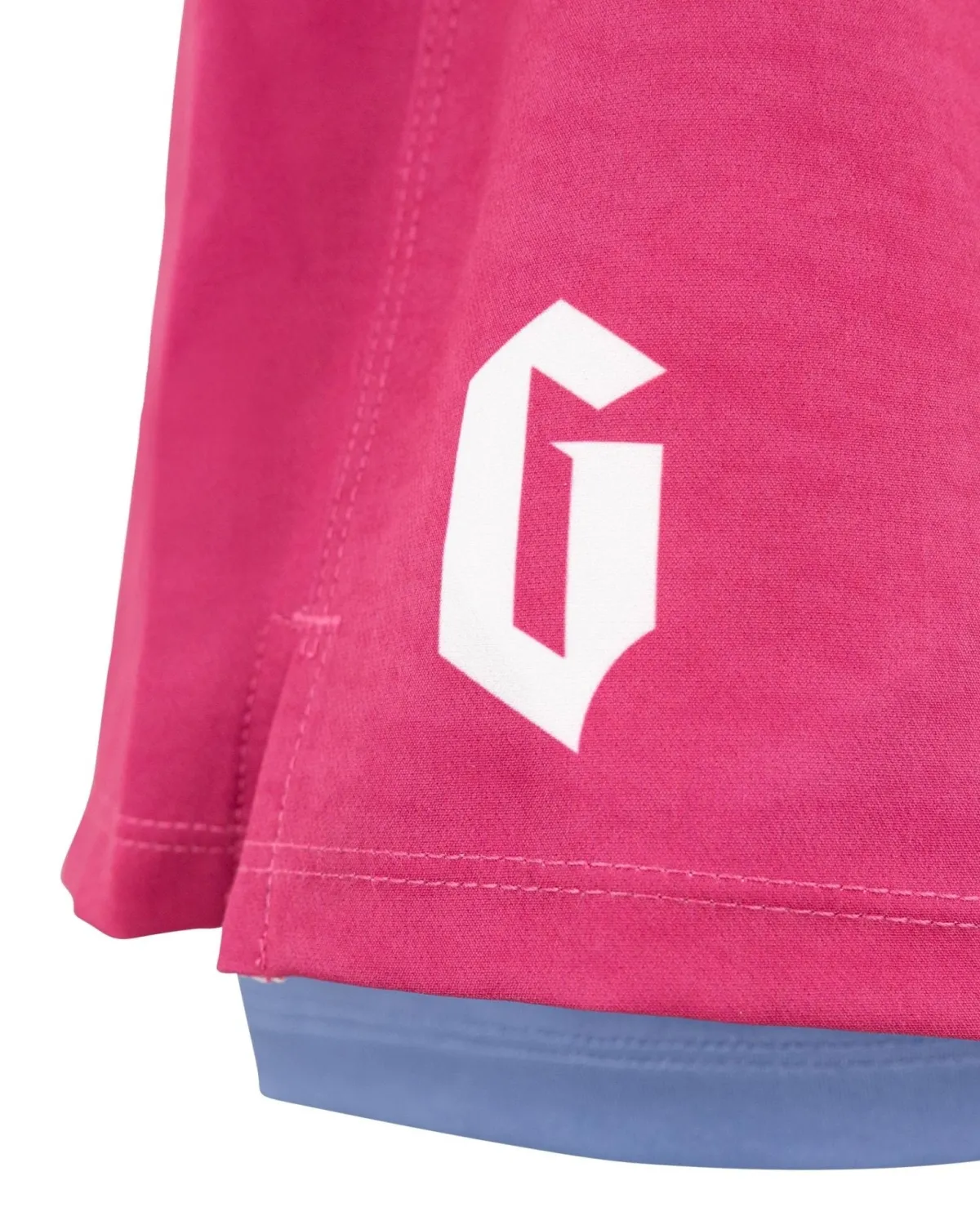 Best Gameness Women's Tempest Lined Grappling Shorts Pink/Blue