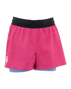 Best Gameness Women's Tempest Lined Grappling Shorts Pink/Blue