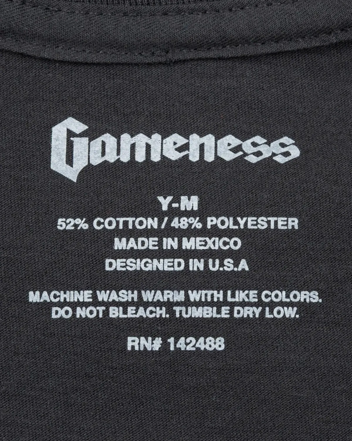 Discount Gameness Youth Roll with Us Tee Black
