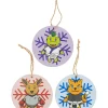 Hot Century Martial Arts Lil' Dragon and Friends Ornaments - 3 Pack
