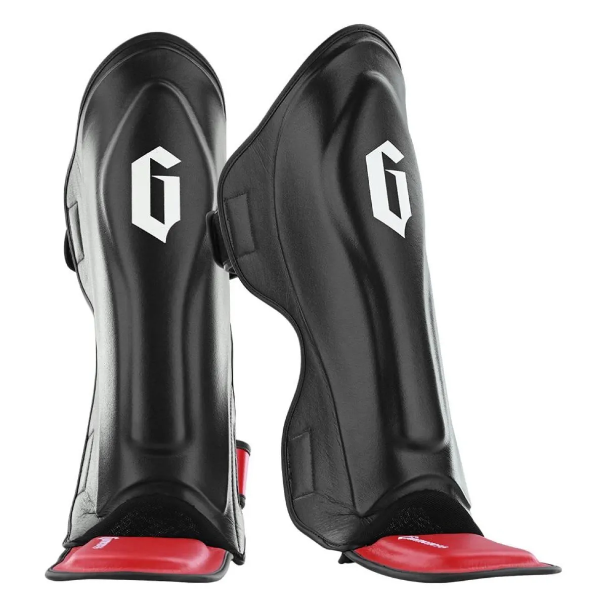 Outlet Century US Retail Modus Traditional Shin Instep Guard Black/White/Red