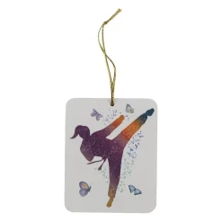 Discount Century Martial Arts Ornament - Female Kicking