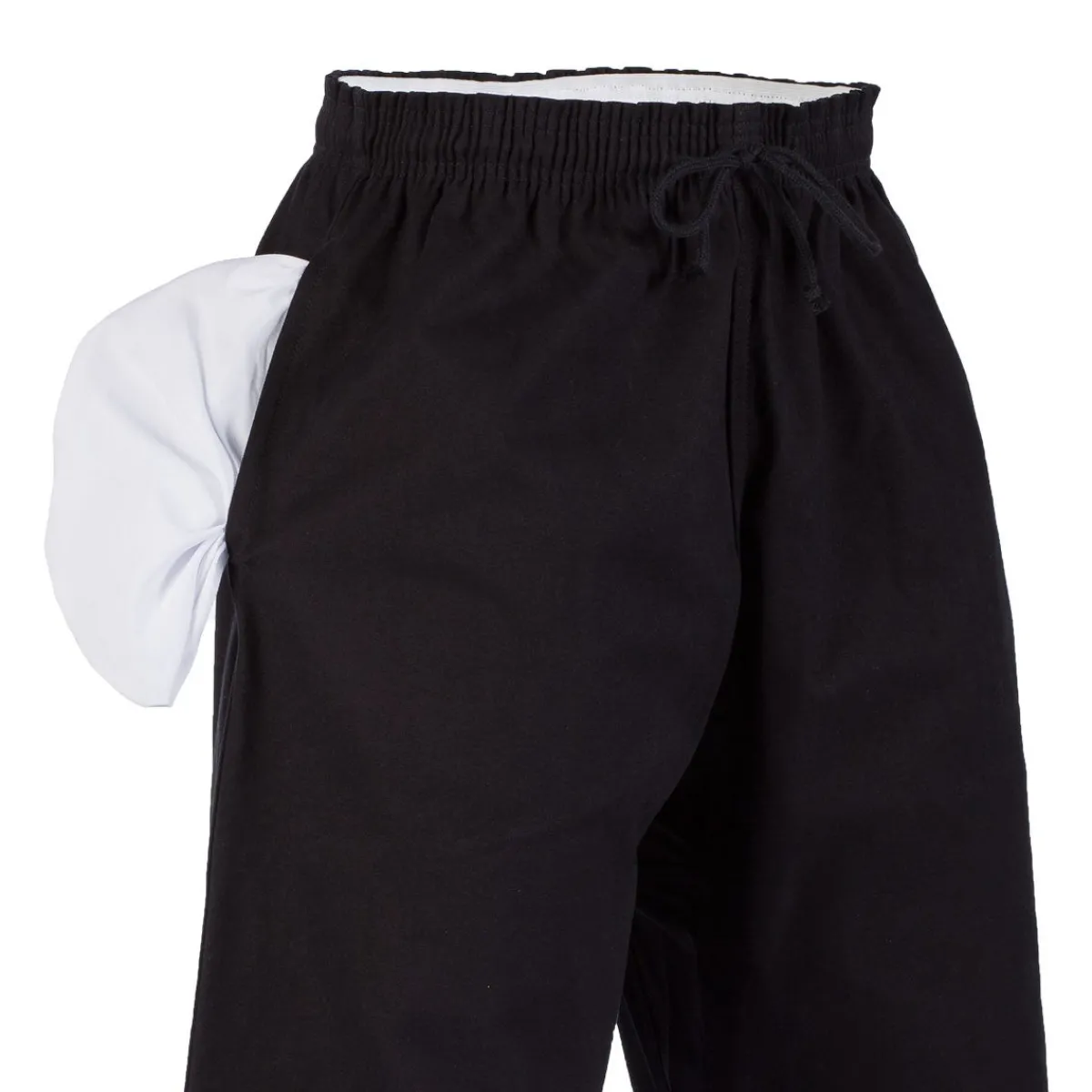 Clearance Century US Retail 10 oz. Middleweight Brushed Cotton Elastic Waist Pants - Black