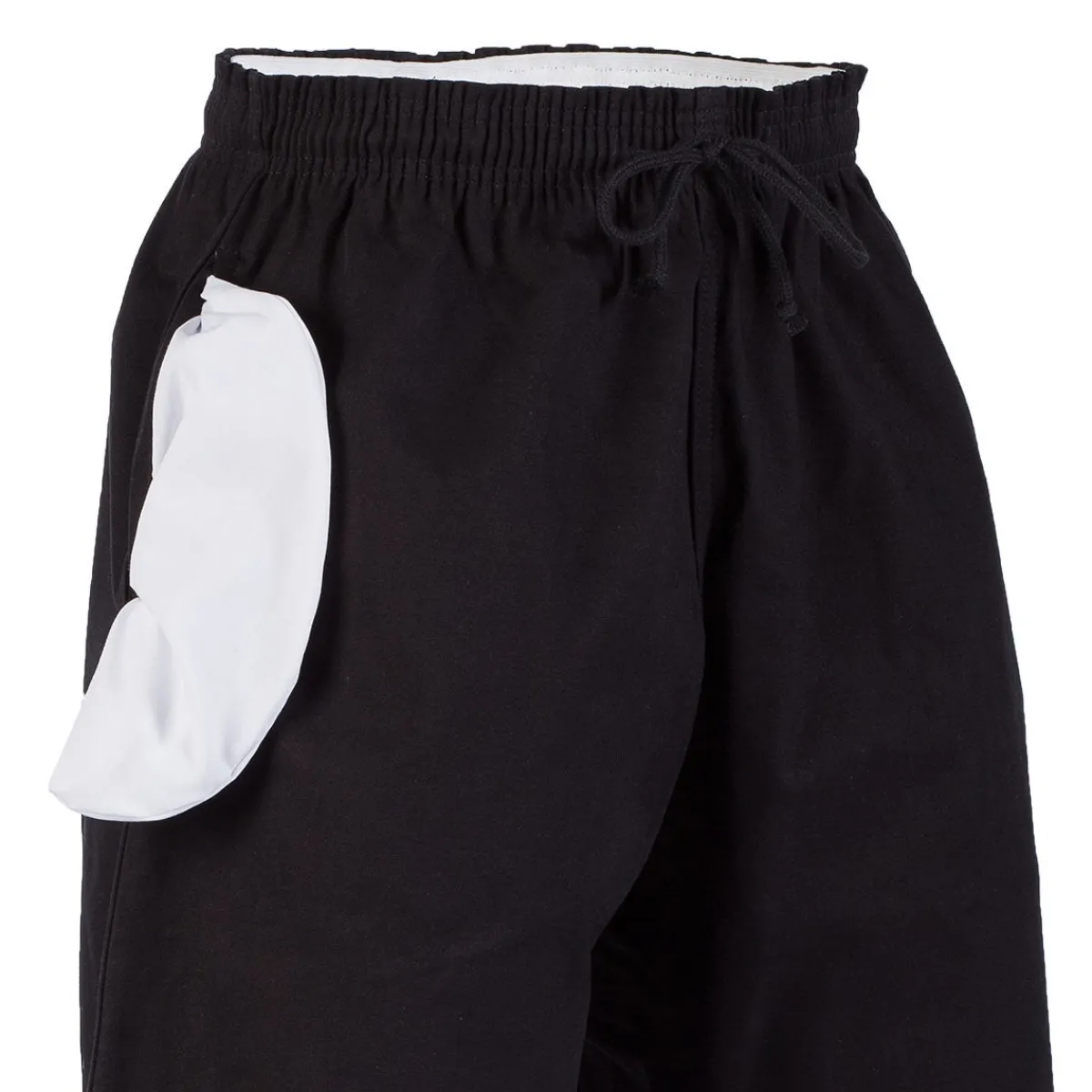 Clearance Century US Retail 10 oz. Middleweight Brushed Cotton Elastic Waist Pants - Black