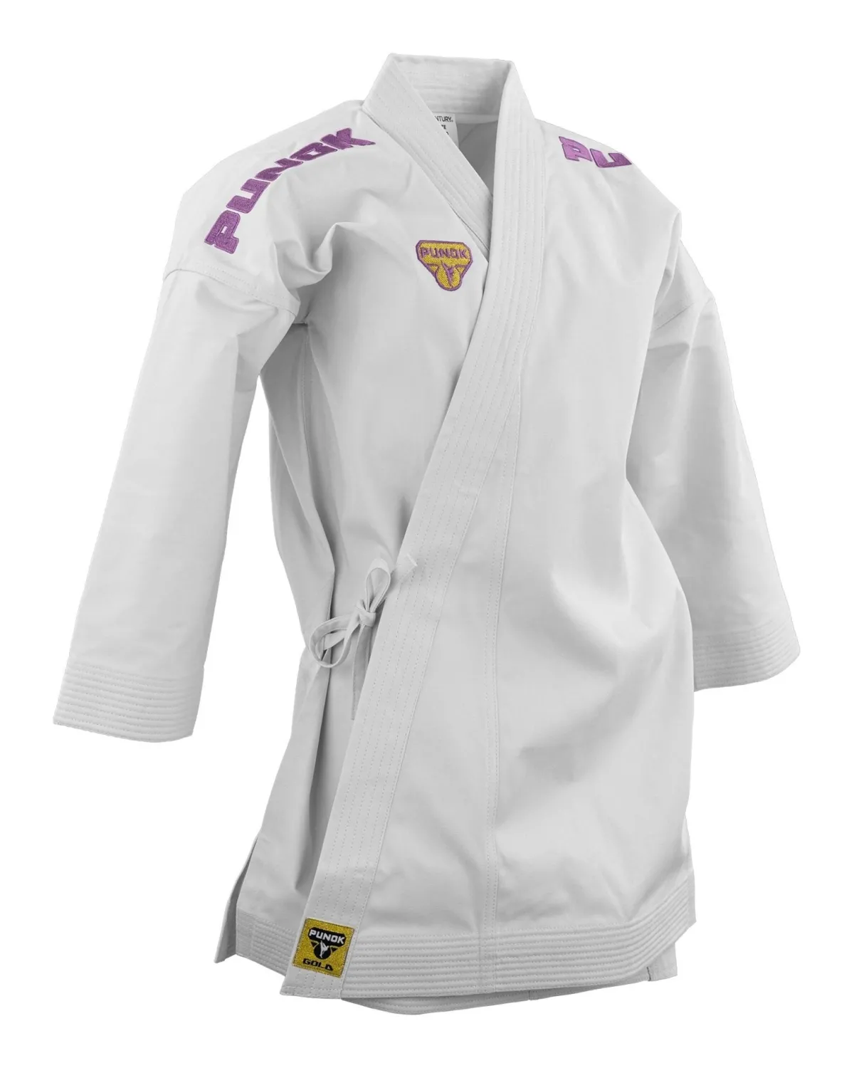 Online Century Martial Arts Punok Takyon Kata Gold Set - Purple/Pink White