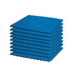 Best Century US Retail Reversible 2 Color 3/4" Thick Puzzle Sport Mat Kit - Blue/Black
