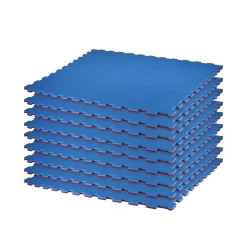 New Century US Retail Reversible 2 Color 3/4" Thick Puzzle Sport Mat - Blue/Cardinal