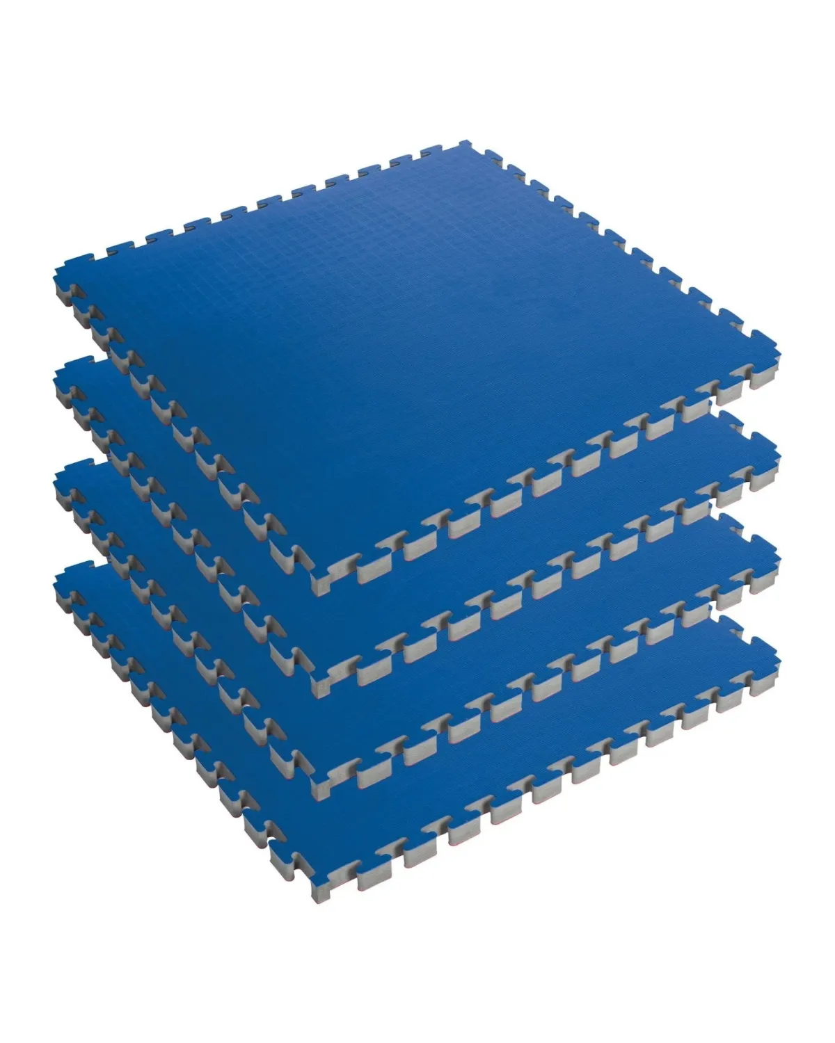 Online Century Mats Reversible 1.5" Puzzle Mat Four Piece Bundle - Blue/Red