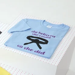 New Century US Retail She Believed Youth T-Shirt Blue