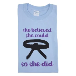 New Century US Retail She Believed Youth T-Shirt Blue