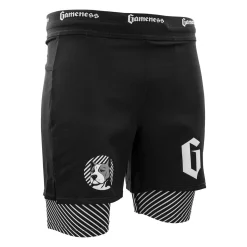 Discount Gameness Spirit Animal Grappling Short Black/White
