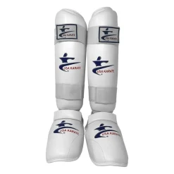 New Century US Retail USA Karate Shin Instep White