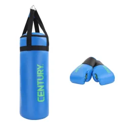 Outlet Century Martial Arts Youth Bag and Glove Combo Blue/Green